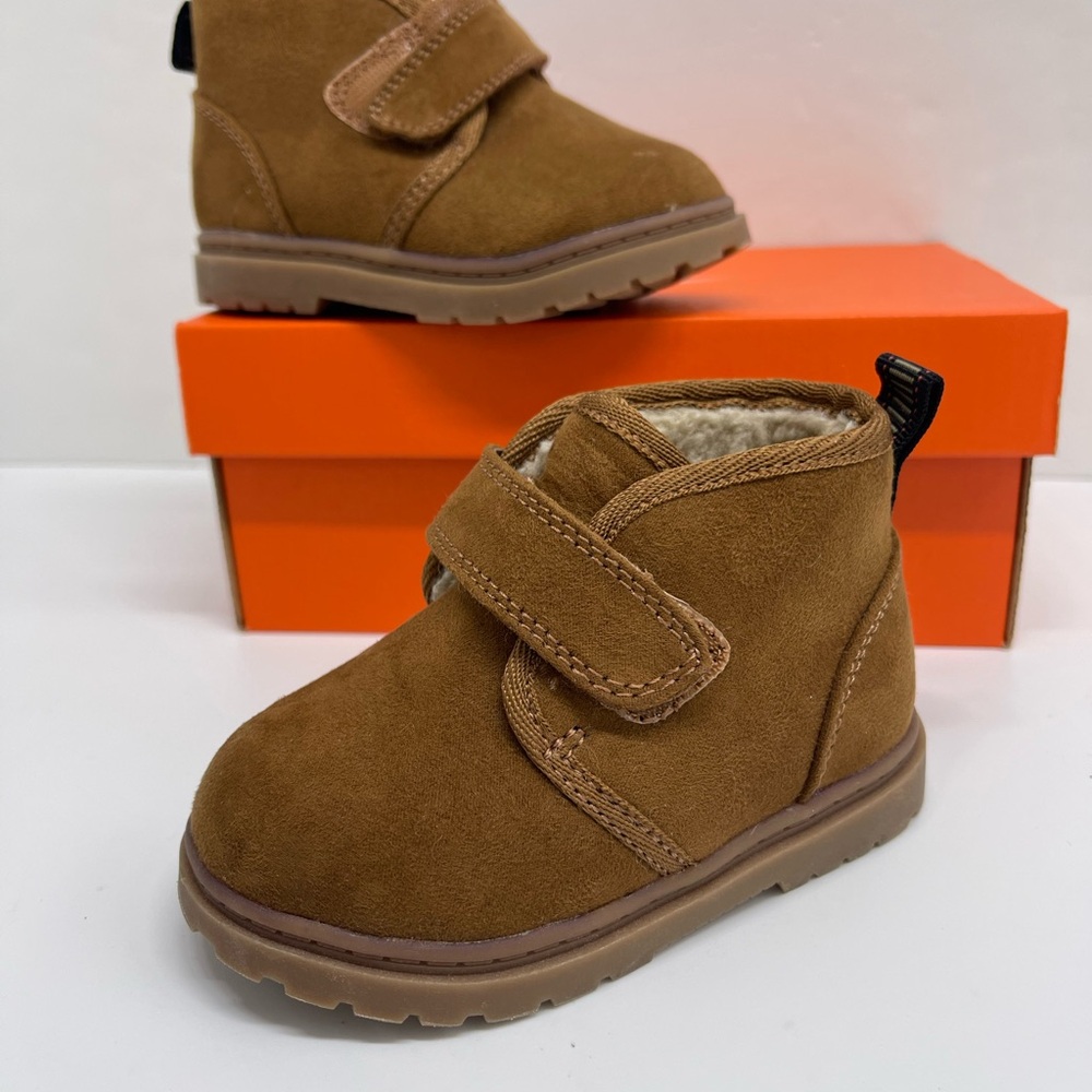 Kat & Jack Brown Kids Shoes with Velcro Strap - Picture 16 of 16